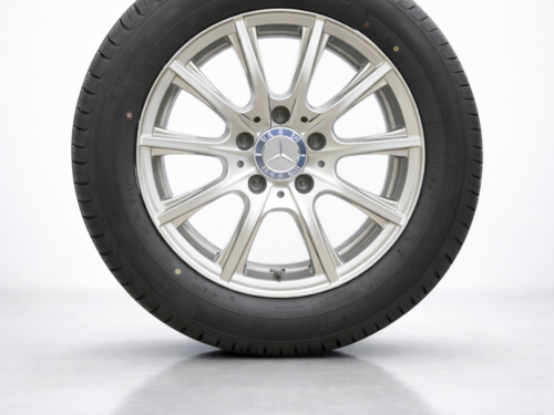 357683855772-2 4x Sommerkompletträder Original Mercedes-Benz 16 Zoll (MIL) C-Klasse A2054012400 - Image 1