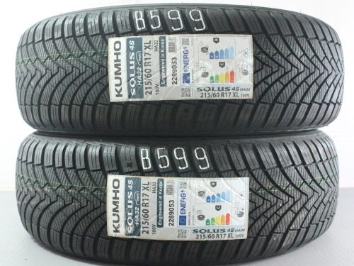 357947281164 2x 215/60 R17 100V Allwetterreifen Kumho Solus HA32 SUV 4Season Neu Dot3624 B599 – Bild 1