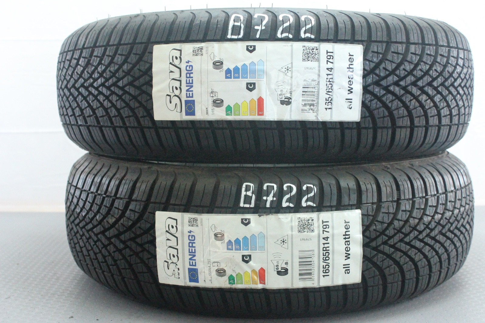358320765766-featured-1 2x Neu Ganzjahresreifen Sava AllWeather 165/65 R14 79T Neu Dot1922 B722 – Bild 1
