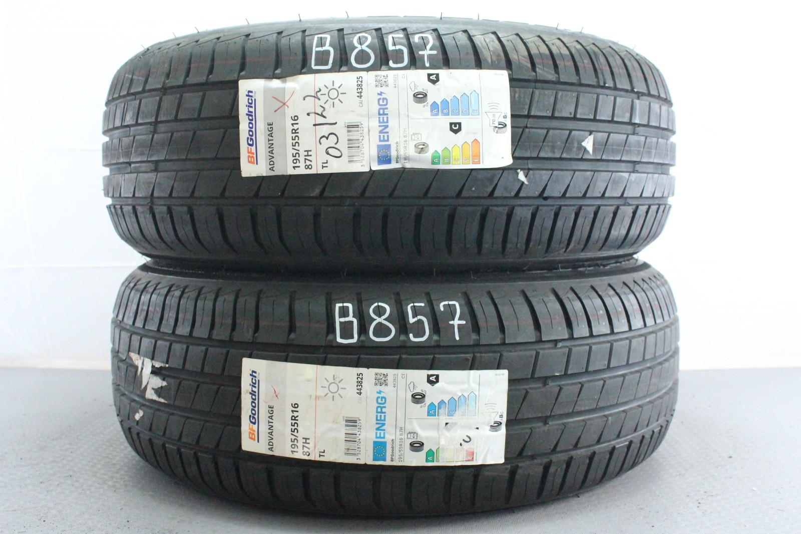 358320797831-featured-1 2x 195/55 R16 87H Ganzjahresreifen BFGoodrich Advantage Neu Dot0322/5021 B857 – Bild 1