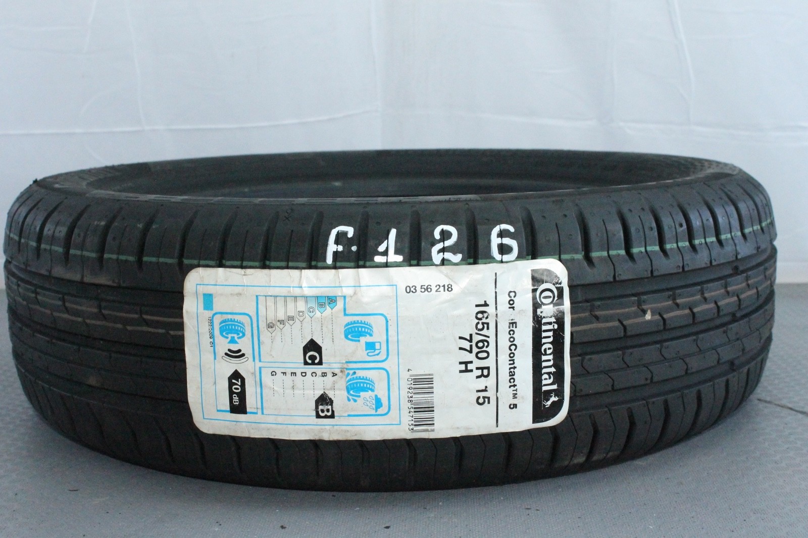 358614573678-featured 1x Unbenutzt 165/60 R15 77H Sommerreifen Continental EcoContact 5 Dot2019 F126 – Bild 1