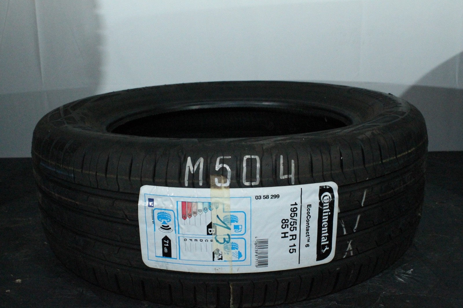 358705637855-featured 1x 195/55 R15 85H Sommerreifen Continental EcoContact 6 Neuwertig Dot2020 M504 – Bild 1
