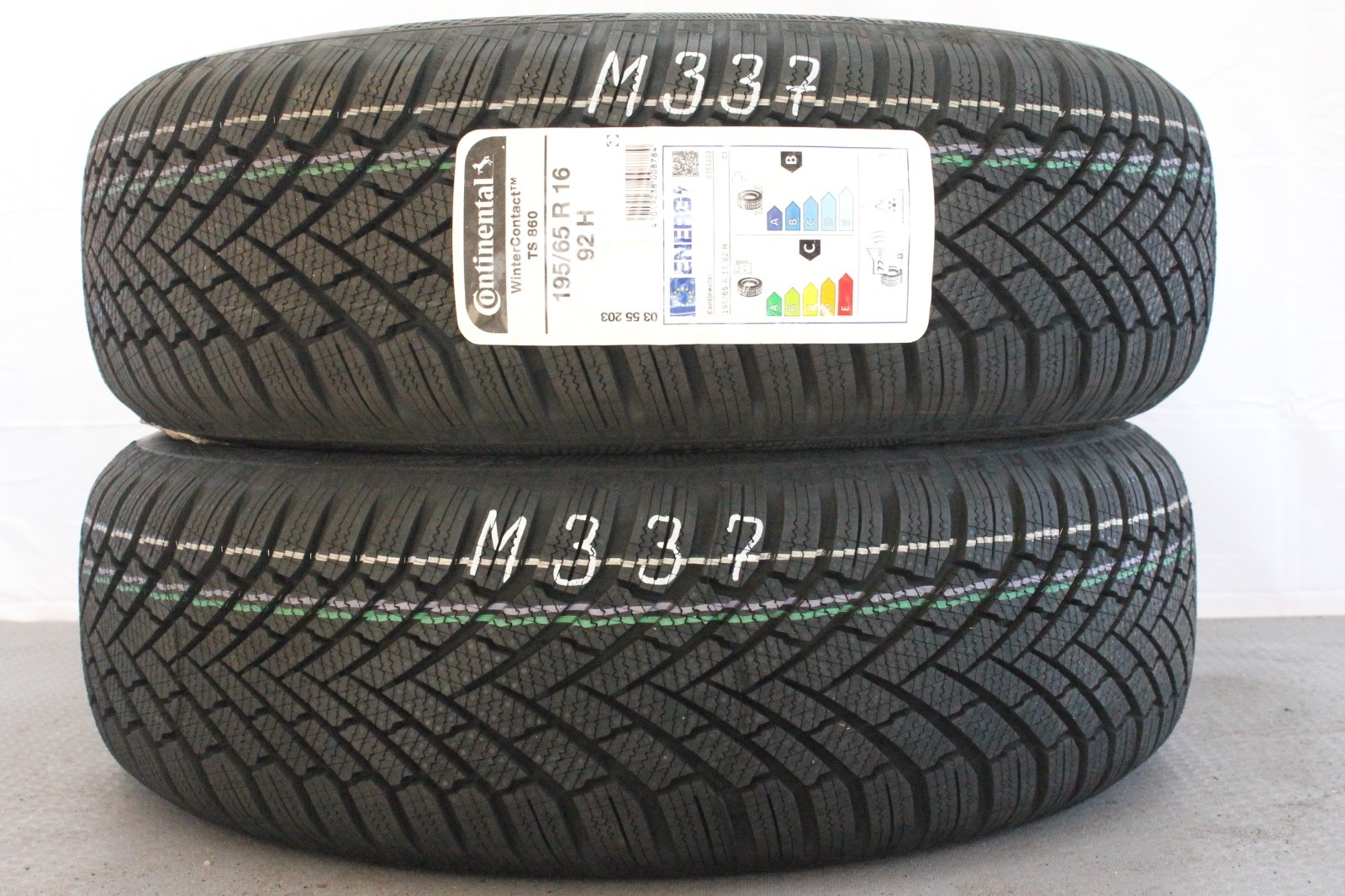 358799543133-featured 2x 195/65 R16 92H Continental WinterContact TS860S Neu Dot3421 M337 – Bild 1