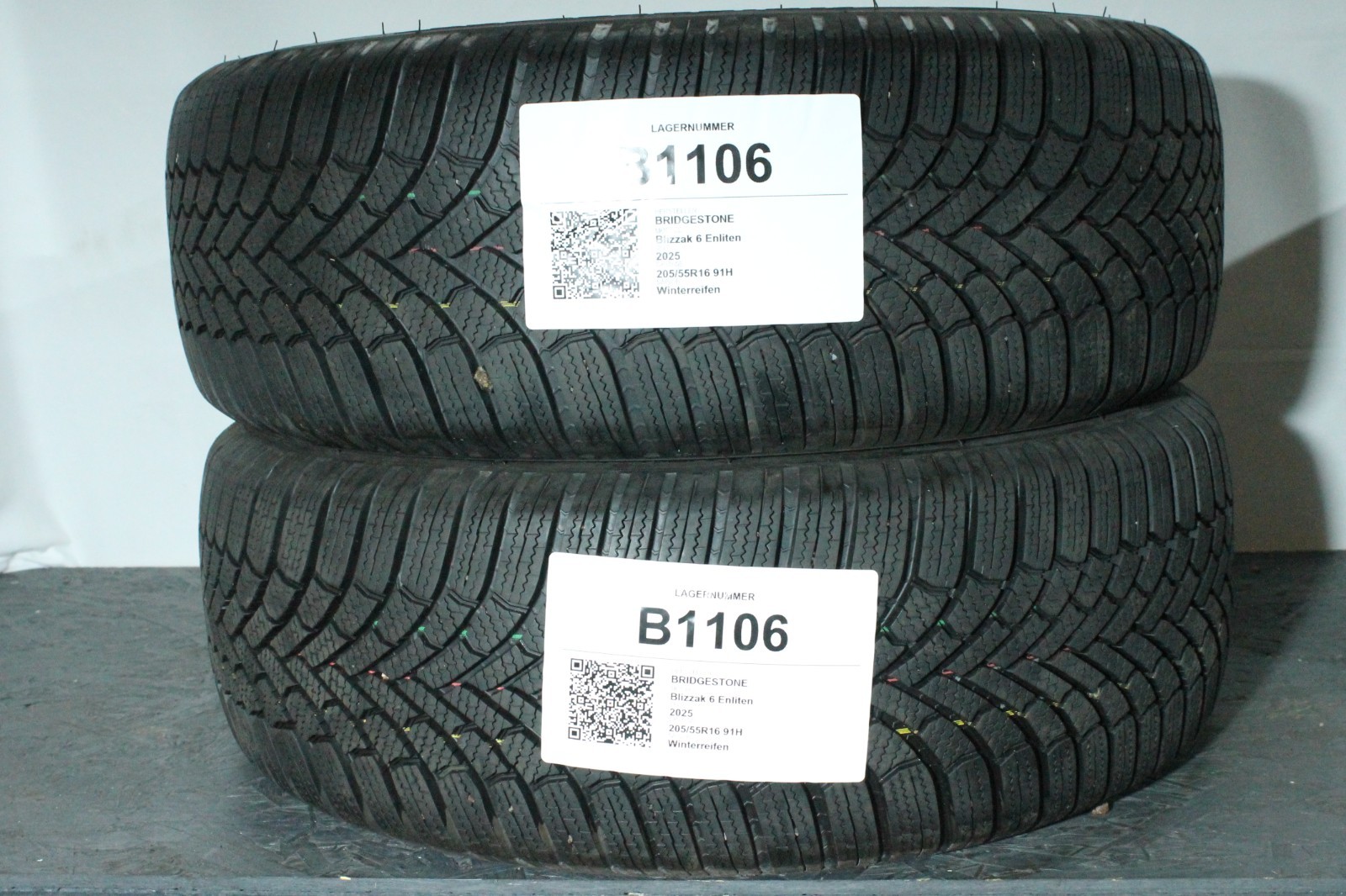 820069434366-featured 2x205/55 R16 91H Winterreifen Bridgestone Blizzak 7mm Dot2425 B1106 – Bild 1
