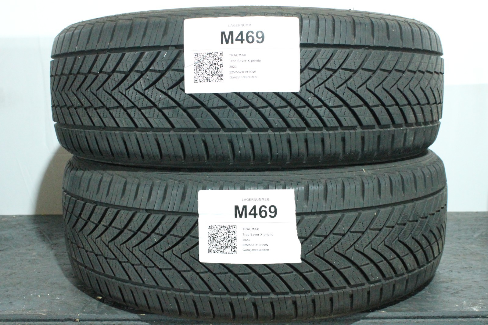 820122735988-featured 2x 225/55 R19 99W Ganzjahresreifen Tracmax Trac Saver X P 5,5-6,5mm Dot1423 M469 – Bild 1