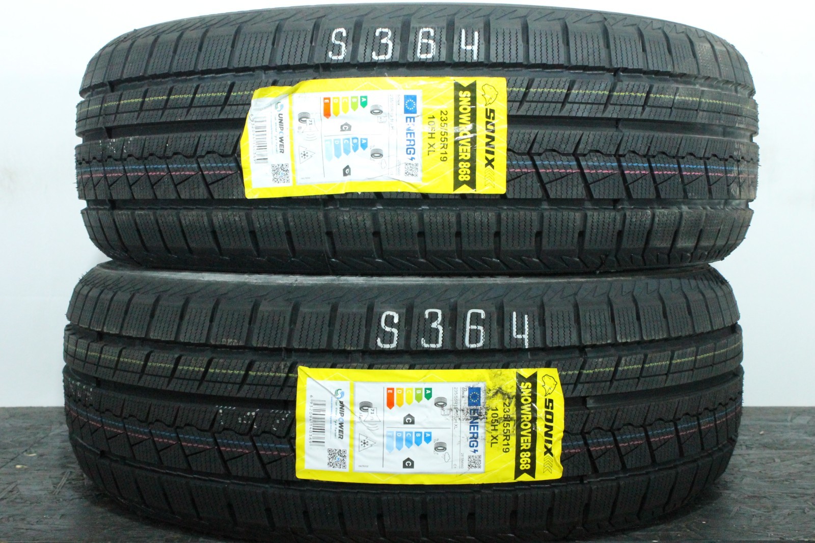 820176388232-featured 4x 235/55R19 105H XL Winterreifen Sonix Snowrover 868 Neu Dot3724 S364