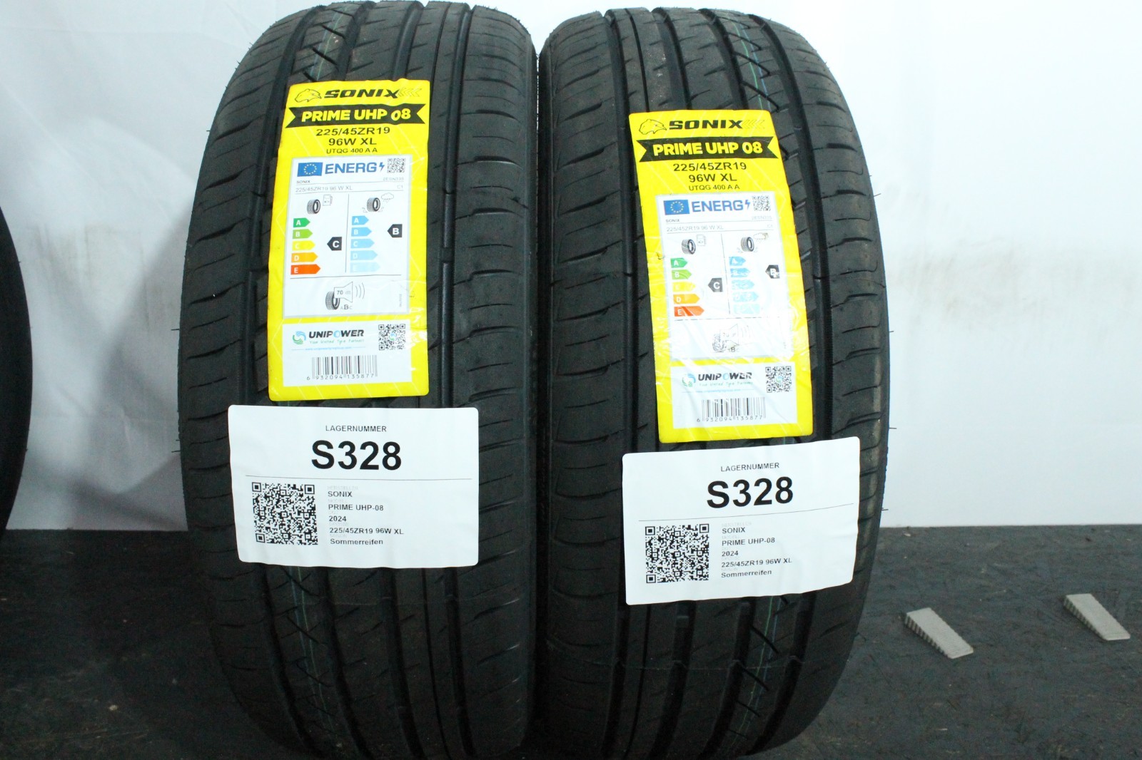 820196089544-featured 4x 225/45ZR19 96 W XL Sommerreifen Sonix Prime UHP 08 Neu Dot0424 S328 – Bild 1