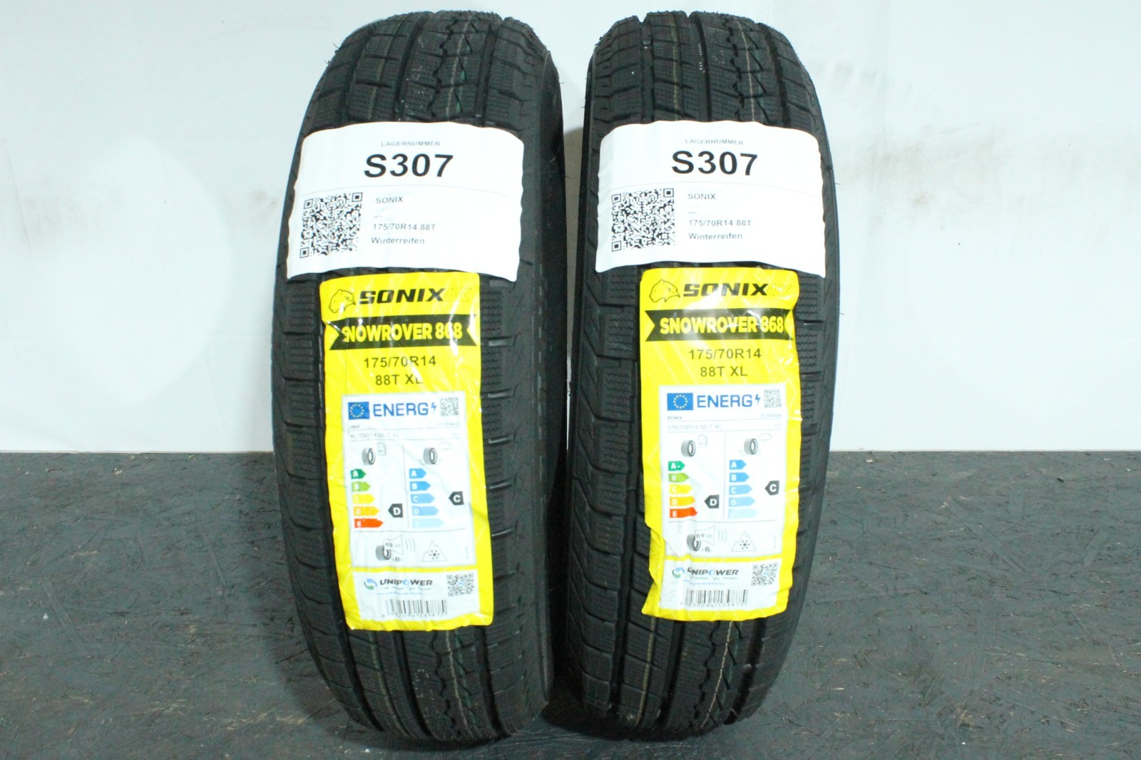 820196089561-featured 4x 175/70R14 88T Winterreifen Sonix Snowrover 868 Neu Dot3724 S307 – Bild 1
