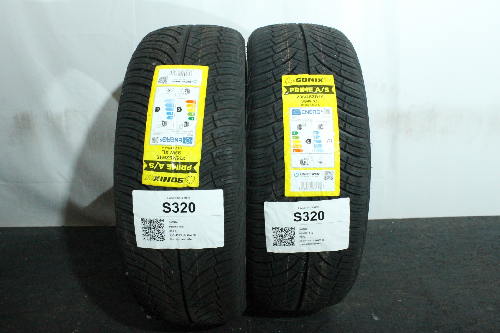 820196089611-featured 2x 235/45ZR19 99W XL Ganzjahresreifen Sonix Prime AS Neu Dot3724 S320 – Bild 1