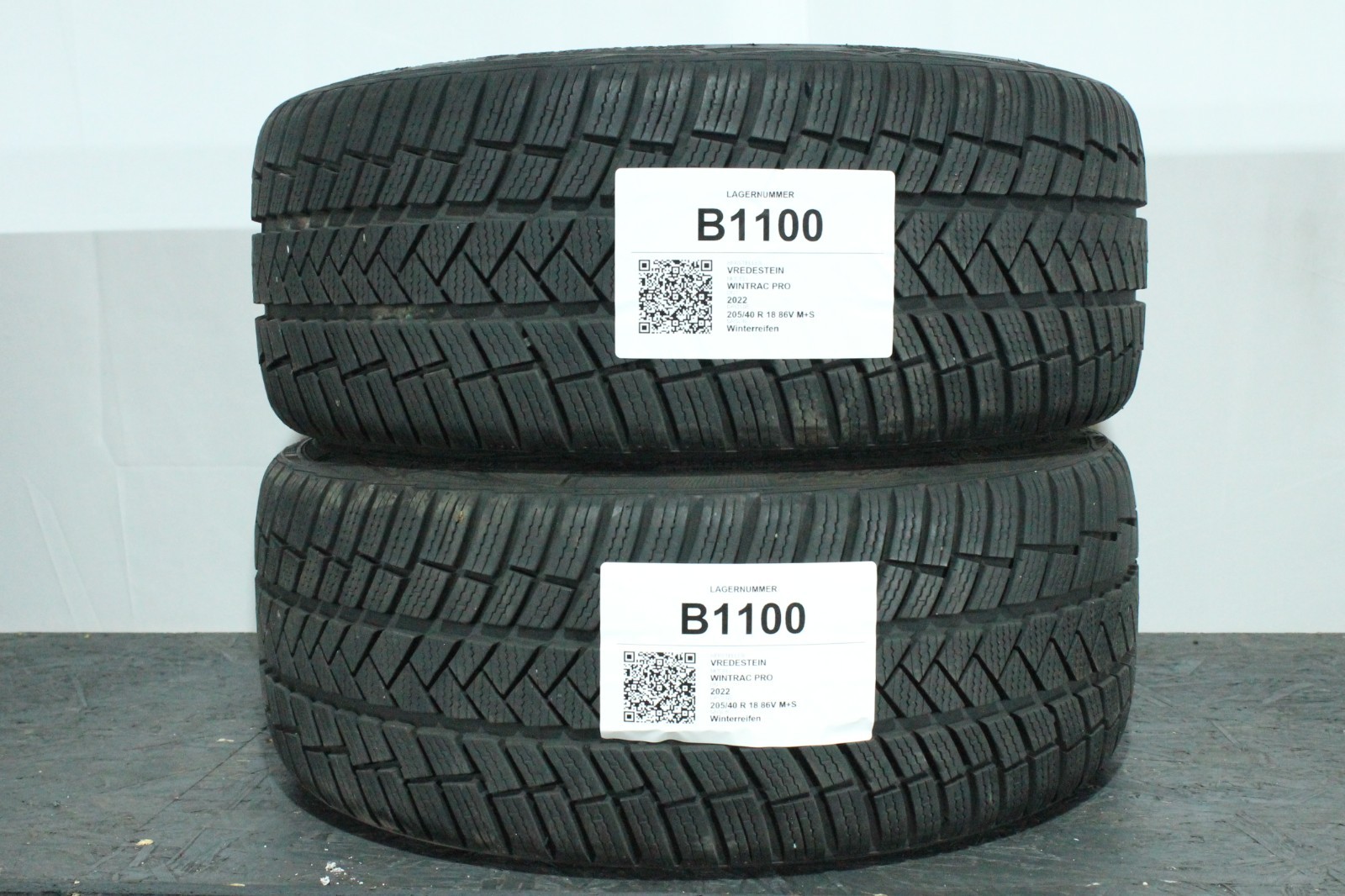 820234550892-featured 2x 205/40 R18 86V Winterreifen Vredestein Wintrac Pro 7mm Dot4222 B1100 – Bild 1