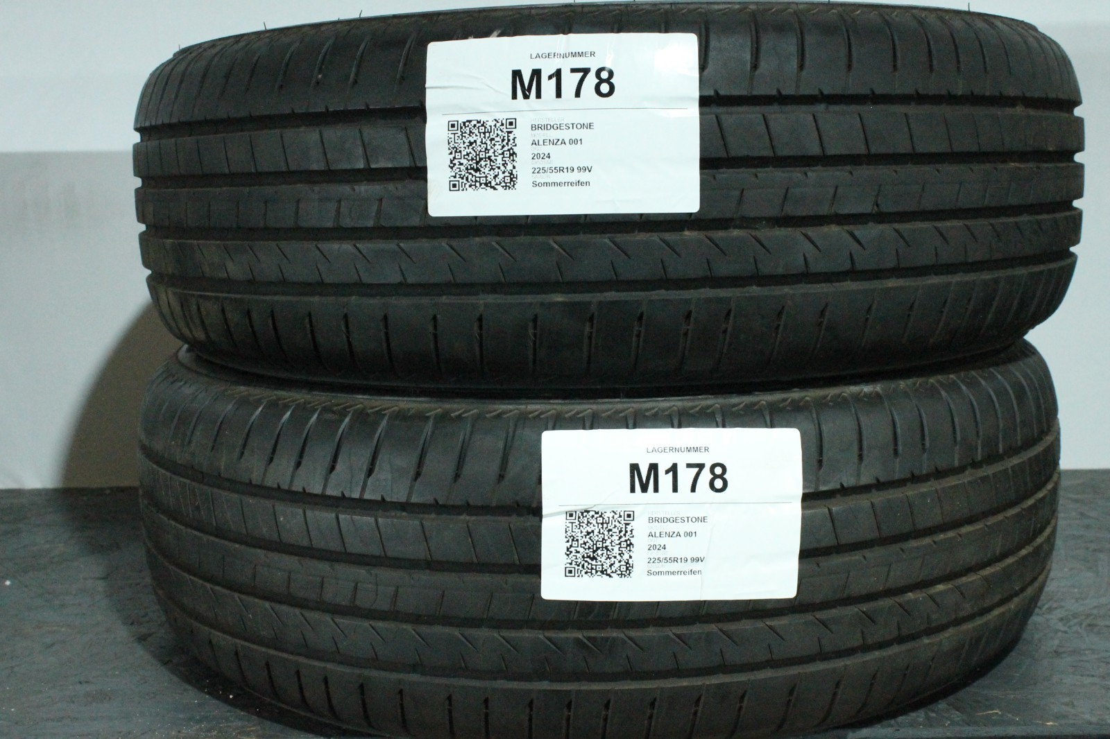 820254487197-featured 2x 225/55R19 99V Sommerreifen BRIDGESTONE ALENZA 001 DOT2025 M178 Neuwertig – Bild 1