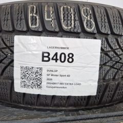 1x 205/45R17 88V EXTRA LOAD 88V Winterreifen DUNLOP WIN SP 4D B408 6-7mm DOT2020