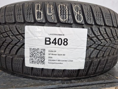 820262028009-featured 1x 205/45R17 88V EXTRA LOAD 88V Winterreifen DUNLOP WIN SP 4D B408 6-7mm DOT2020 – Bild 1
