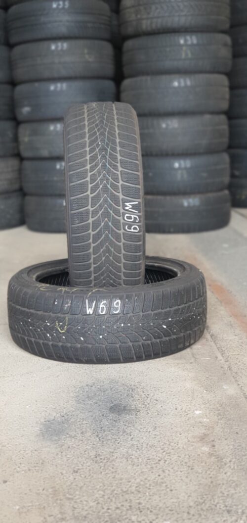 2x Winterreifen Dunlop SP Winter Sport 4D DSST (RSC) 205/45 R17 88V Dot2123 W69 – Bild 1