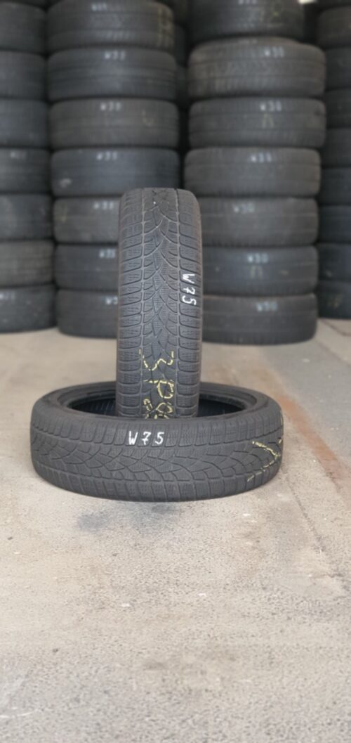 2x Winterreifen Dunlop SP WinterSport 3D DSST(RSC) 185/50 R17 86H 6-7mm W75 – Bild 1
