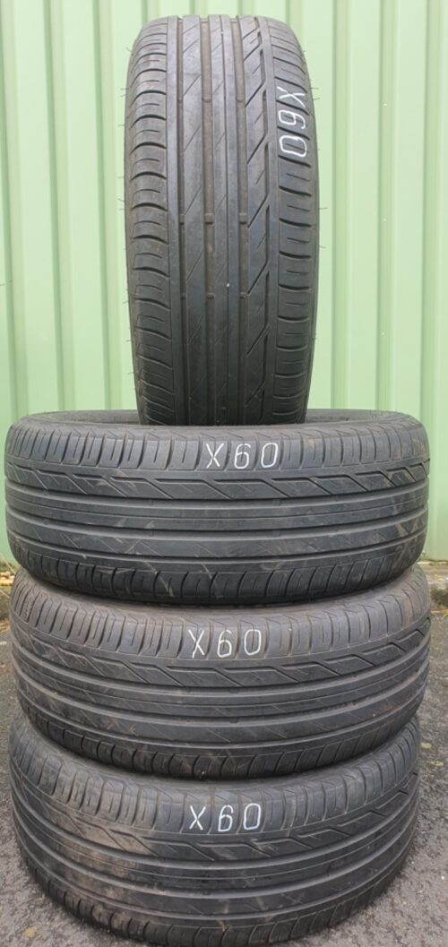 4x Sommerreifen Bridgestone Turanza T001 I (RSC) RFT 225/55 R17 97W 5-5,5mm X60 – Bild 1