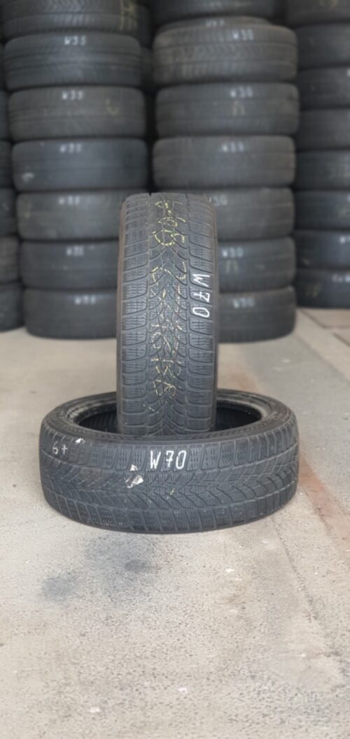 2x Winterreifen Dunlop SPWinter 4D DSST (RSC) 205/45 R17 88V Dot2718 6-6,5mm W70 – Bild 1