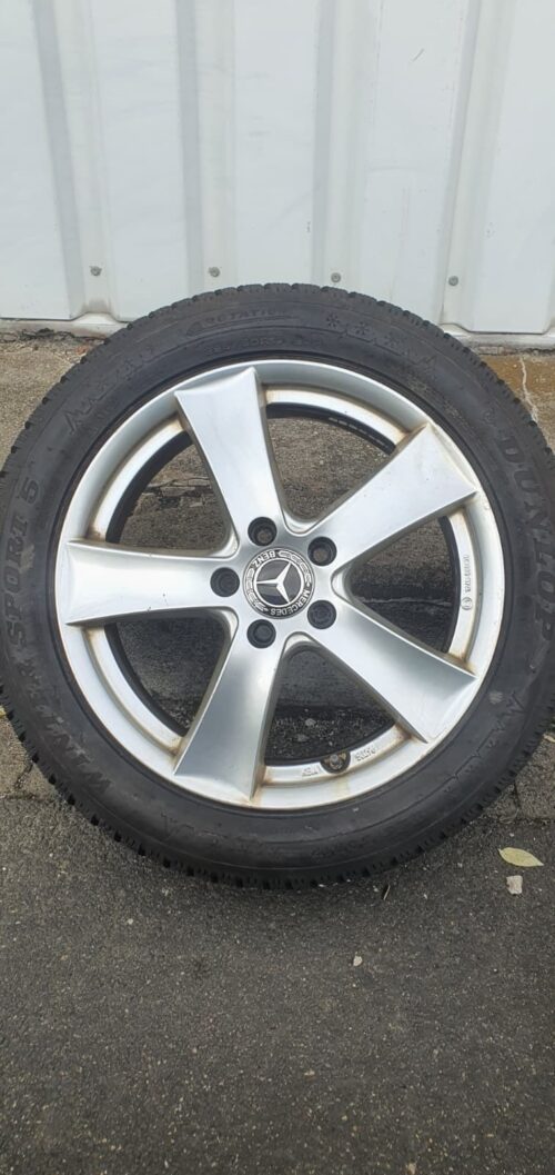 4x Winterkompletträder KBA50296, Mercedes-Benz,  17 Zoll, Dunlop Reifen – Bild 3
