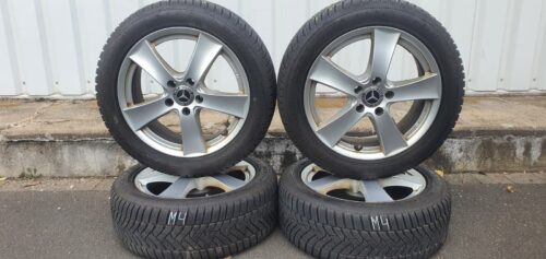 4x Winterkompletträder KBA50296, Mercedes-Benz,  17 Zoll, Dunlop Reifen – Bild 1