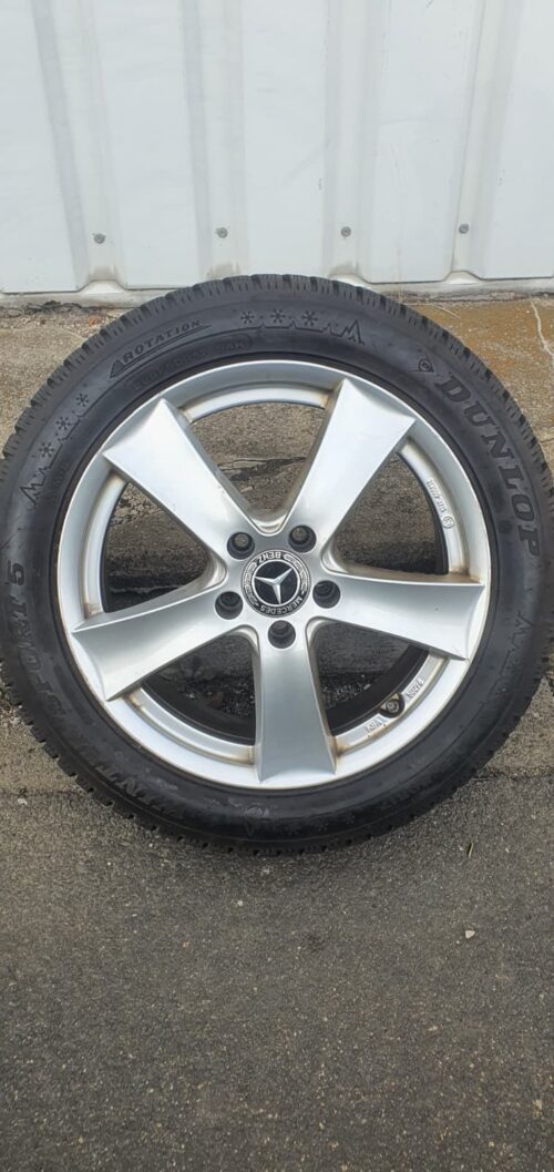 4x Winterkompletträder KBA50296, Mercedes-Benz,  17 Zoll, Dunlop Reifen – Bild 9