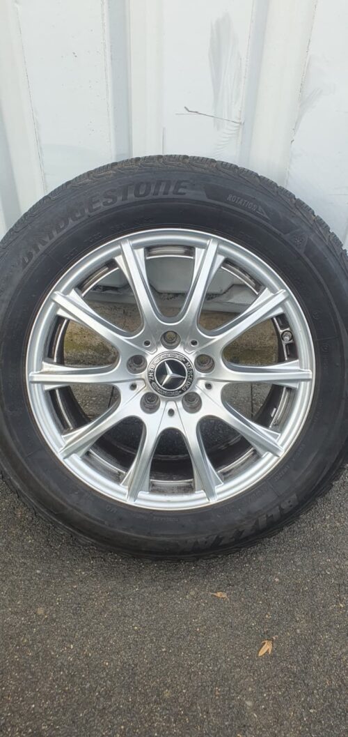 4x Mercedes Benz Winterkompletträder A2054012400, 16 Zoll, Bridgestone Reifen – Bild 3
