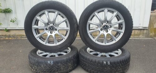 4x Mercedes Benz Winterkompletträder A2054012400, 16 Zoll, Bridgestone Reifen – Bild 1