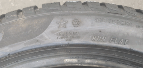 2x Winterreifen Pirelli Sottozero 3 (RSC) 225/45 R19 96V Dot 1x20 1x22 6,5mm B99 – Bild 5