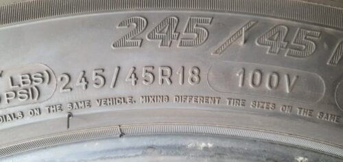 1 Winter Michelin Pilot Alpin MO PA4 XGreen 245/45 R18 100V Dot3221 5,5-6mm B253 – Bild 6