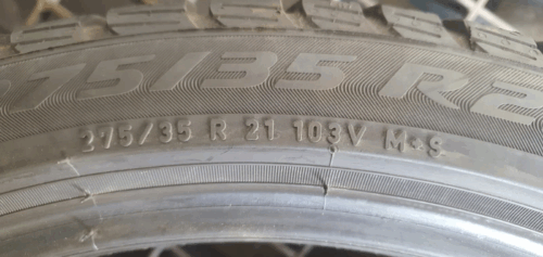 1x Winterreifen Pirelli Sottozero 3 NO 275/35 R21 103V Dot3519 5,5-6mm B239 – Bild 6