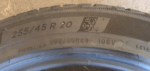 1x Winterreifen Michelin Pilot Alpin 5 SUV X 255/45 R20 105V Dot0819 4mm B181 – Bild 7
