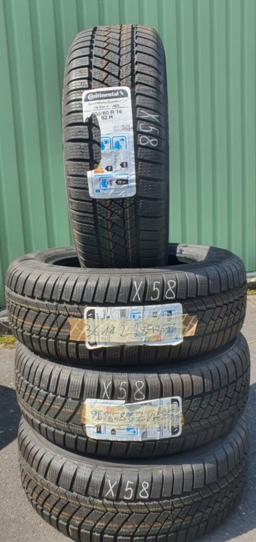 4x Winterreifen Continental ContiWinterContact TS830P SSR (RSC) 205/60 R16 X58 – Bild 1